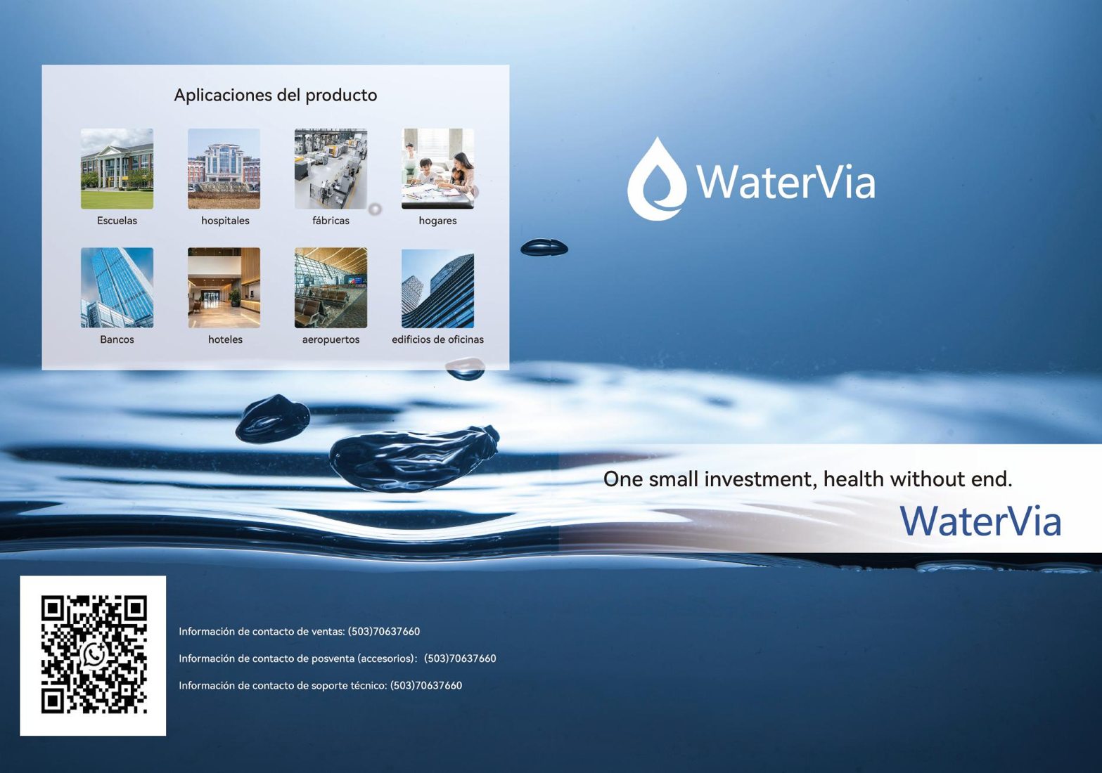 Brochure de productos WaterVia